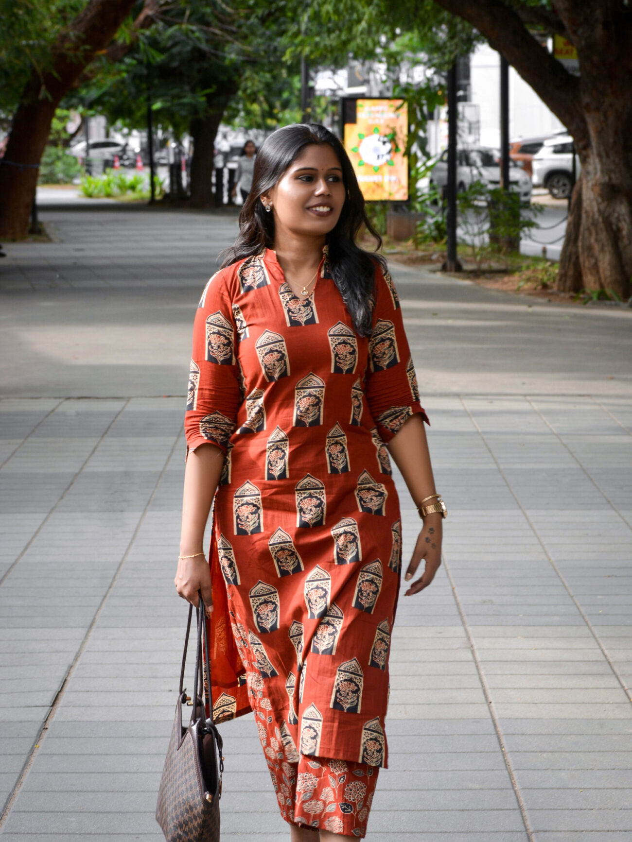 Maroon pure Cotton Co-Ord set