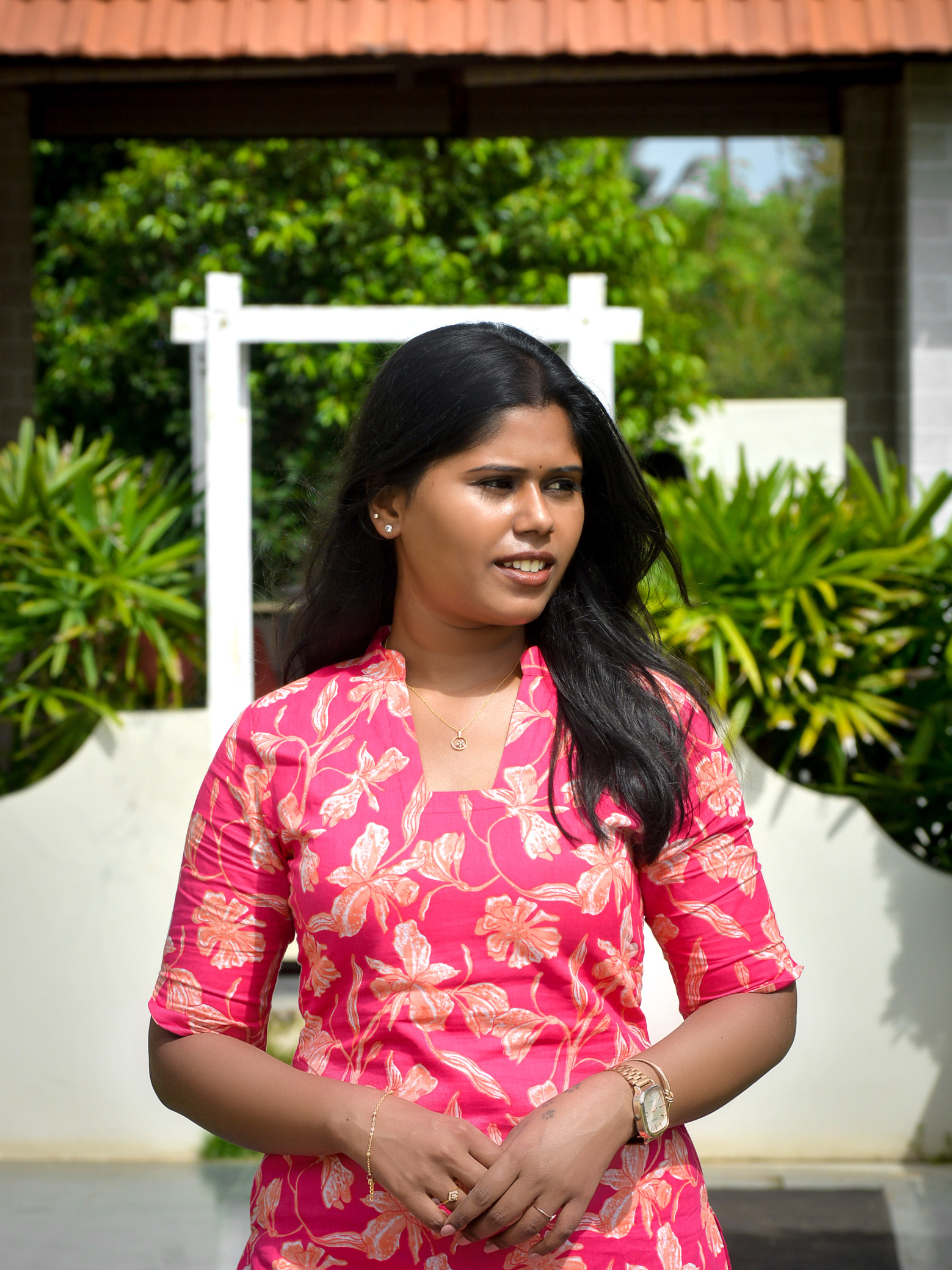 Pink Floral Cotton Co-Ord Set - Image 2