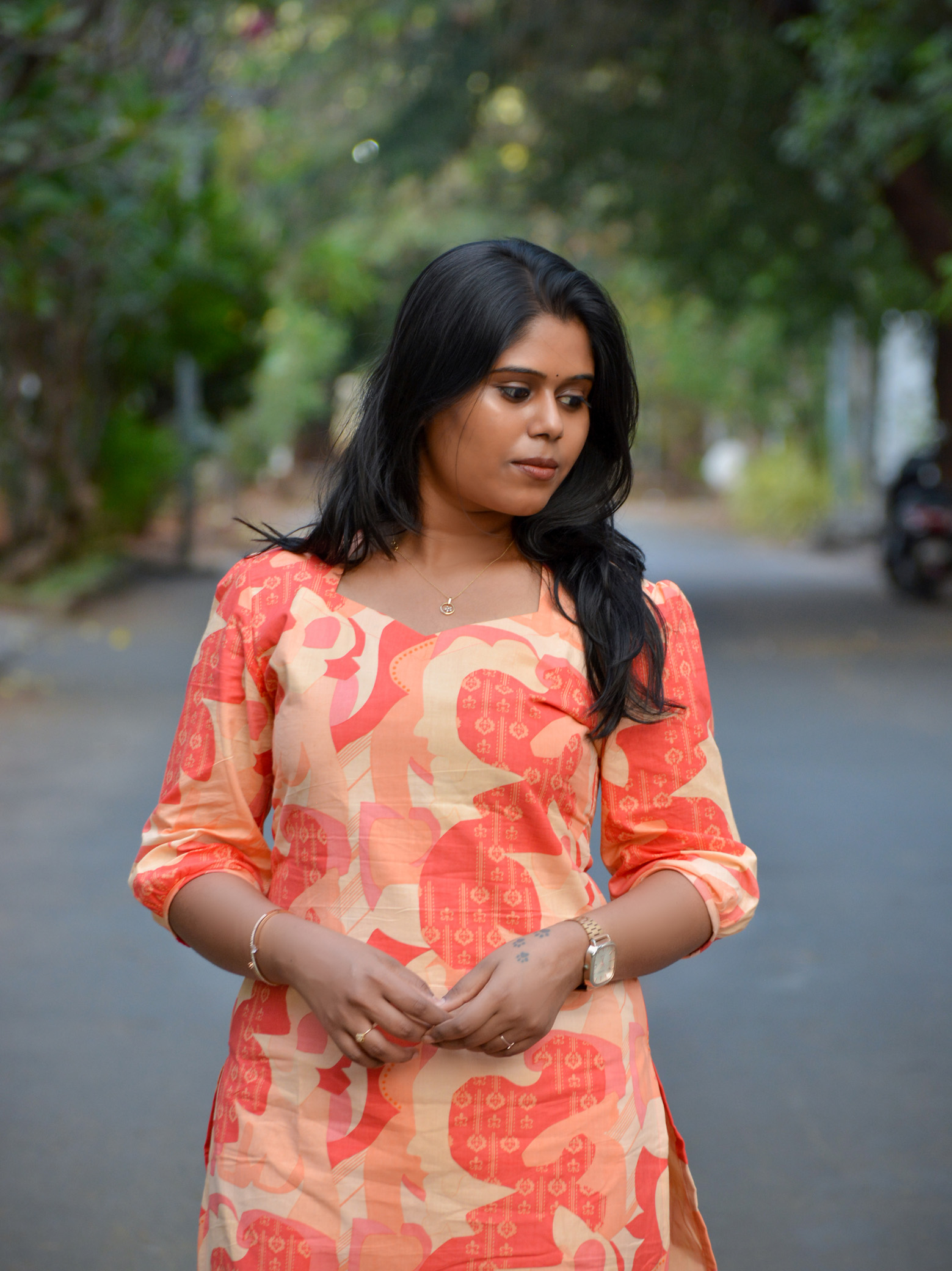 Peach Stylish Pure Cotton Co-Ord Set - Image 3